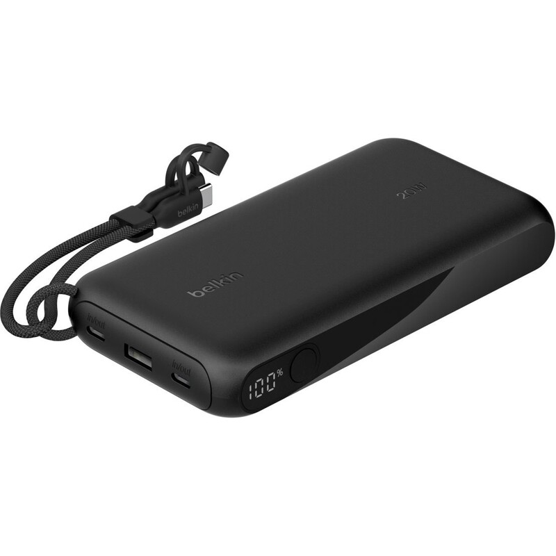 Універсальна мобільна батарея Belkin Power Bank 20000mAh 20W Black (BPB028HQBK)