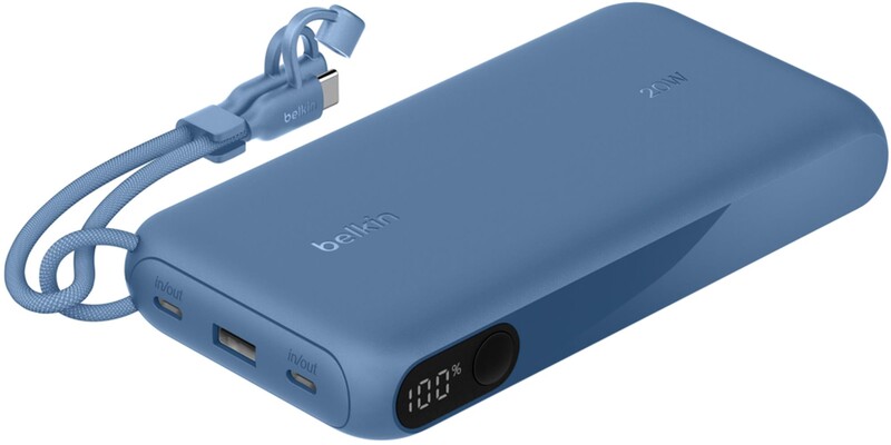 Універсальна мобільна батарея Belkin Power Bank 20000mAh 20W Blue (BPB028HQBL)