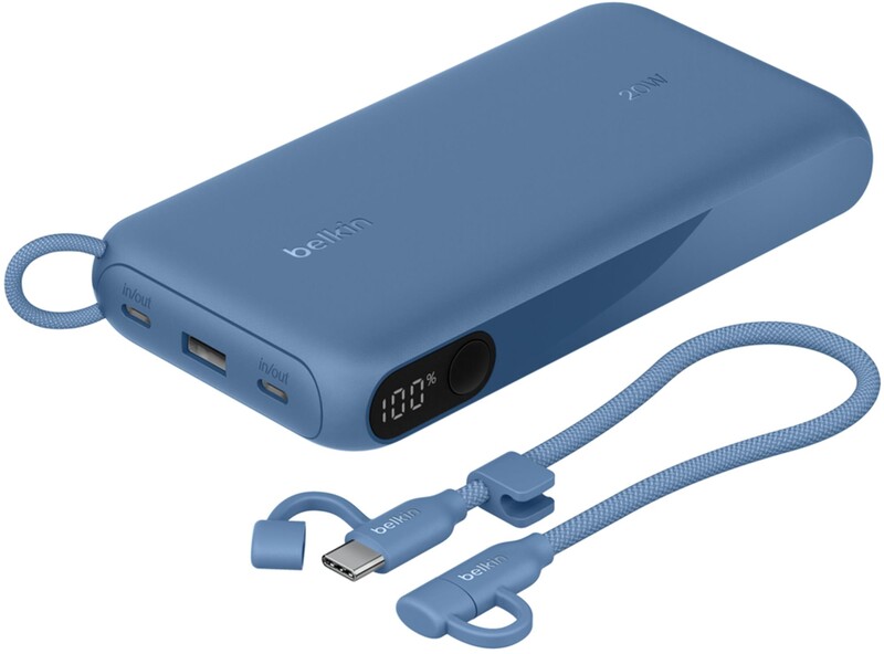 Універсальна мобільна батарея Belkin Power Bank 20000mAh 20W Blue (BPB028HQBL)