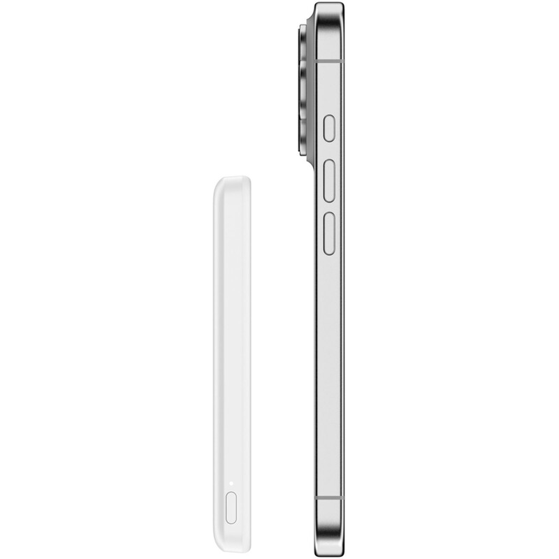 Універсальна мобільна батарея Belkin Power Bank Slim Magnetic 5000mAh 15W White (BPD010HQWH)