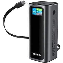 Универсальная мобильная батарея Choetech B815C 20000mAh 130W Black