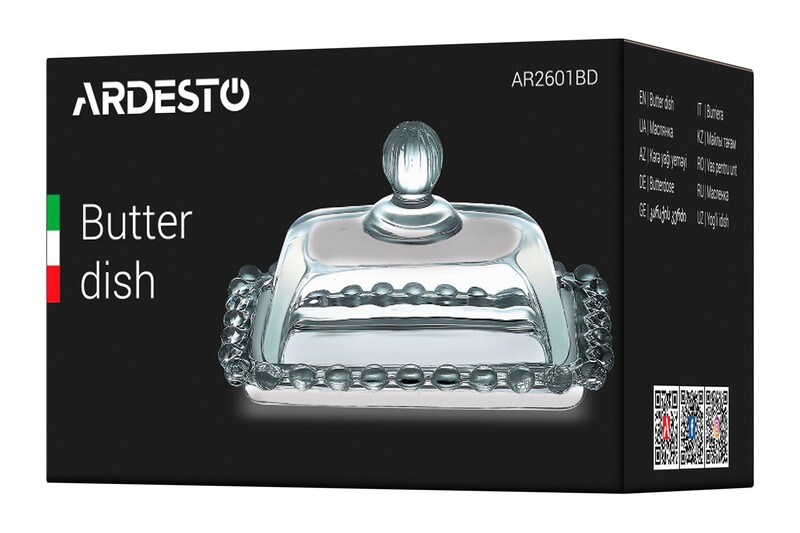 Масленка Ardesto 11х7 см Transparent (AR2601BD)