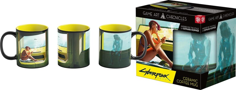 Чашка GoodLoot Game Art Chronicles Cyberpunk 2077 V & Edward Hopper 450 мл (5908305247647)