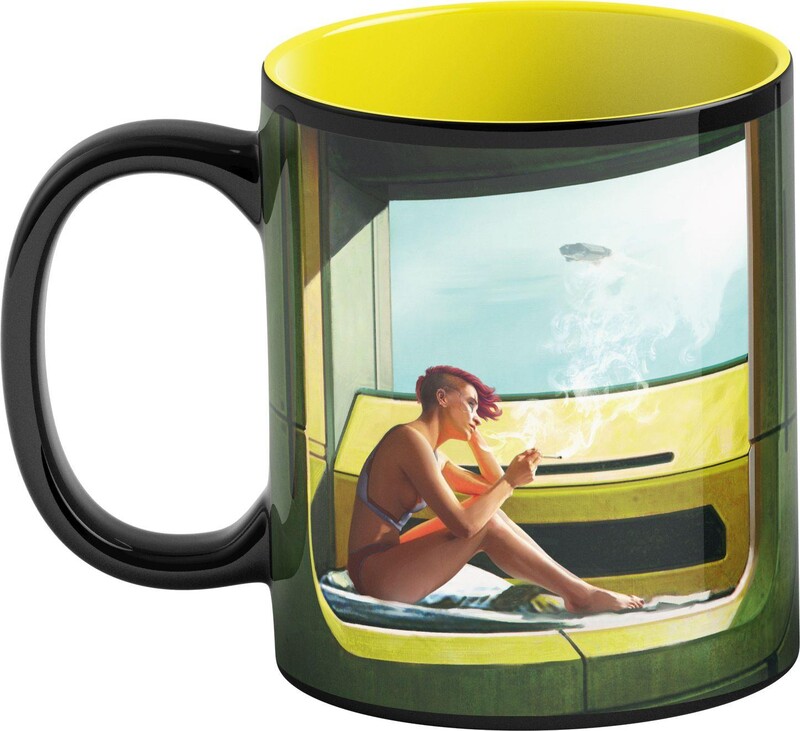 Чашка GoodLoot Game Art Chronicles Cyberpunk 2077 V & Edward Hopper 450 мл (5908305247647)