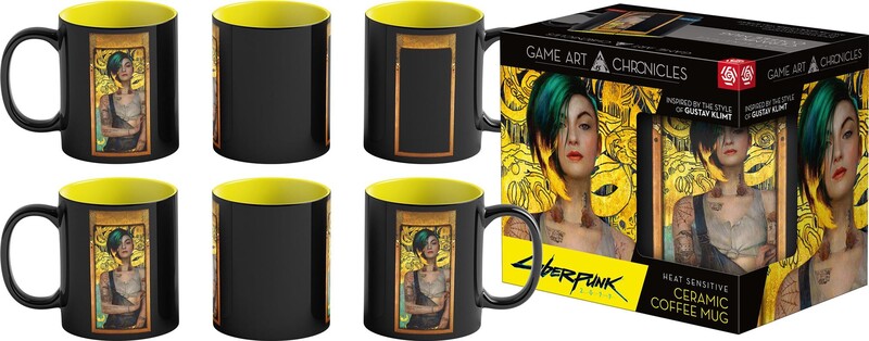 Чашка GoodLoot Game Art Chronicles Cyberpunk 2077 Judy & Gustav Klimt 450 мл (5908305247654)