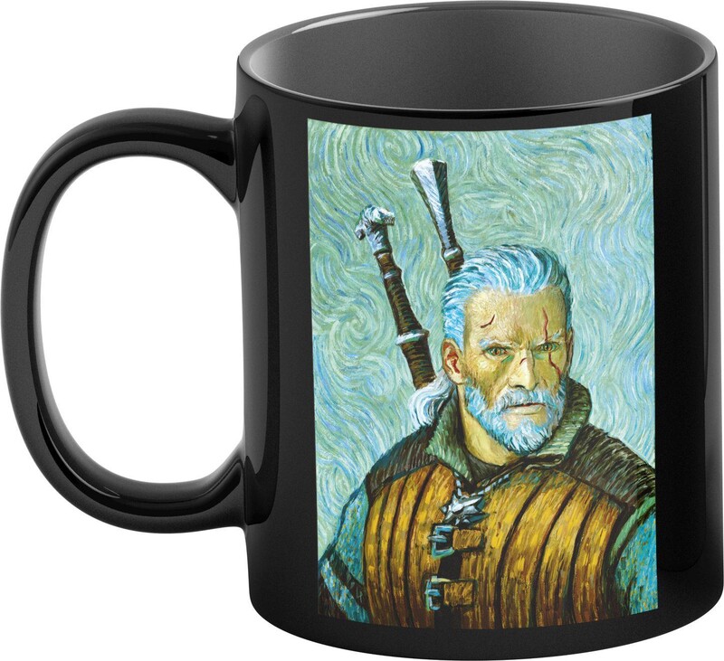 Чашка GoodLoot Game Art Chronicles: The Witcher Geralt Van Gogh 450 мл (5908305247661)