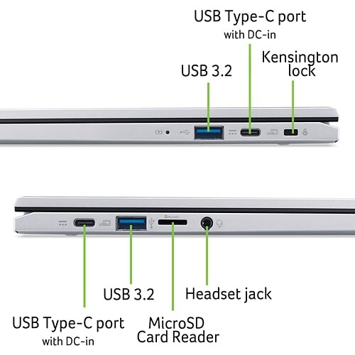 Ноутбук Acer Chromebook 314 CB314-4H (NX.KNBEU.003) Silver
