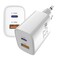 Фото - Сетевое зарядное устройство Sigma mobile X-power 33W GaN, PD, QC (1xUSB-C + 1xUSB-A) White (PS33-01) | click.ua