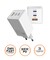 Фото - Мережевий зарядний пристрій Sigma mobile X-power 65W GaN, PD, QC (2xUSB-C + 1xUSB-A) White (PS65-01) | click.ua