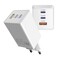 Фото - Мережевий зарядний пристрій Sigma mobile X-power 65W GaN, PD, QC (2xUSB-C + 1xUSB-A) White (PS65-01) | click.ua