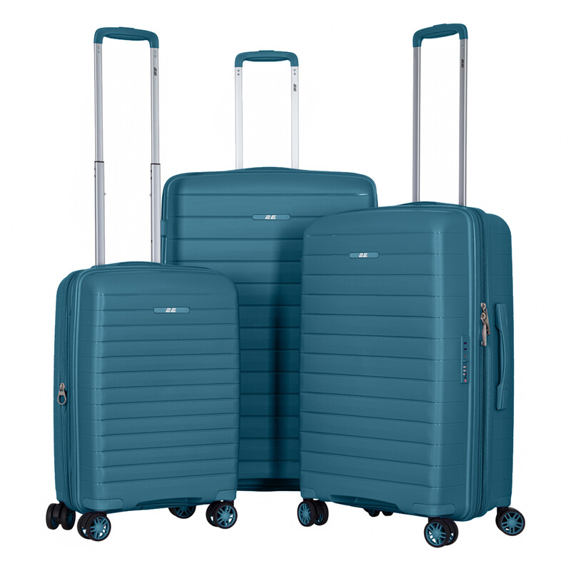 Чемодан 2E Aero 35/44 л Blue (2E-SPP-AERO-S-TB)