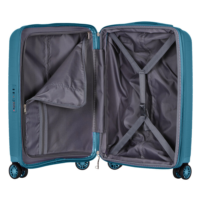 Чемодан 2E Aero 35/44 л Blue (2E-SPP-AERO-S-TB)