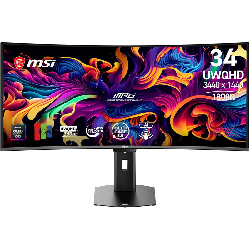 Монитор MSI 34" MPG 341CQR QD-OLED X36 Black Curved 360Hz