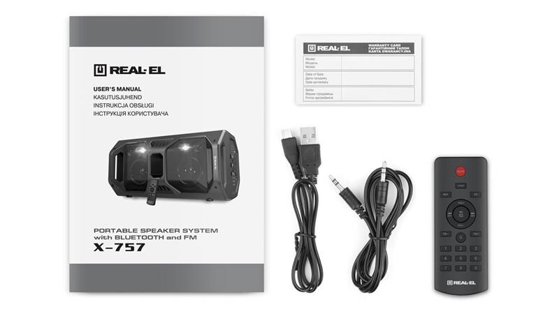 Акустическая система REAL-EL X-757 Black