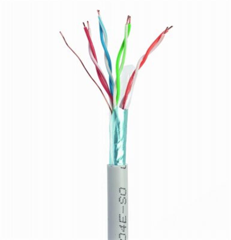 Кабель вита пара Cablexpert FTP (FPC-5004E-SOL/100) CAT5e, алюміній під міддю (CCA з AWG24),одножильний, екранований фольгою, 100м