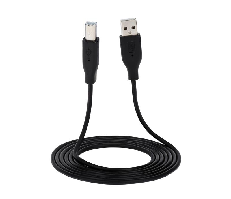 Кабель 2E (2E-W-3169m1.8) USB 2.0 (AM/BM), DSTP, 1.8м, чорний