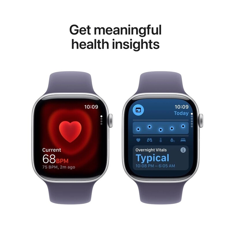 Смарт-часы Apple Watch Series 11 GPS 42mm Silver Aluminium Case with Purple Fog Sport Band - S/M (MEU64RK/A)