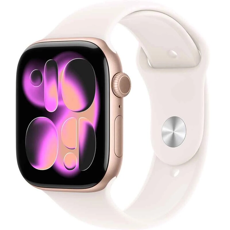 Смарт-часы Apple Watch Series 11 GPS 42mm Rose Gold Aluminium Case with Light Blush Sport Band - S/M (MEU04RK/A)