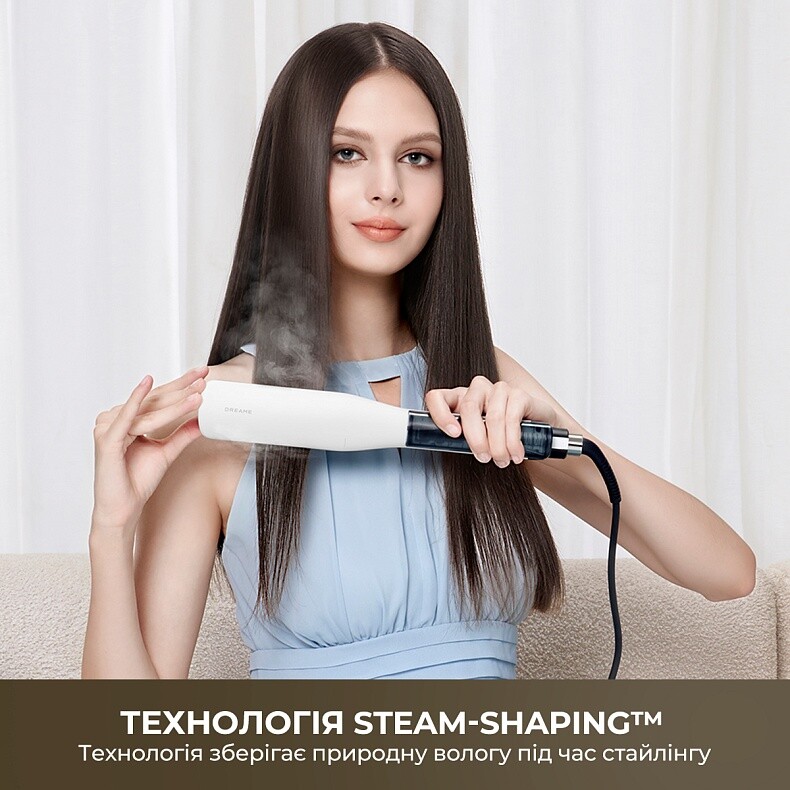 Утюжок (выпрямитель) для волос Dreame AuraSteam Straight Pink (AA01A-PK)