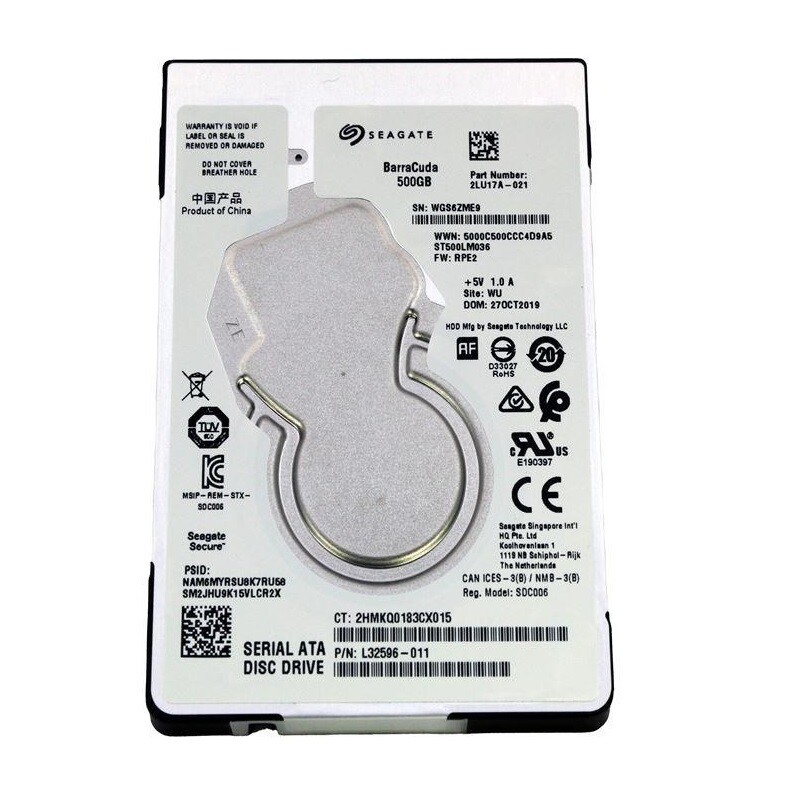Накопитель HDD 2.5" SATA 500Gb Seagate Barracuda Pro 128MB 7200rpm (ST500LM036)