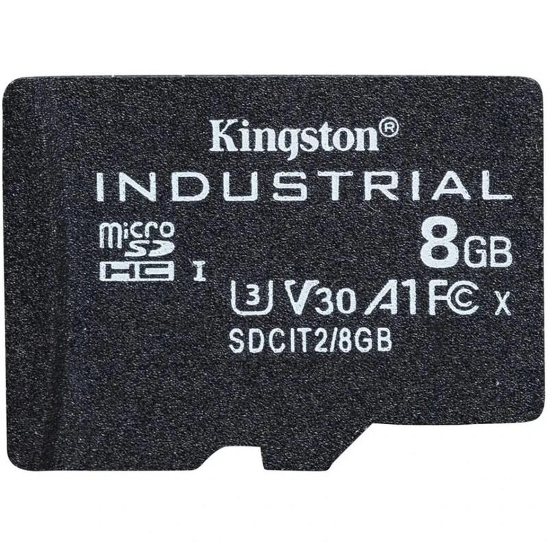 Карта памяти MicroSDHC 8GB UHS-I/U3 Class 10 Kingston Industrial (SDCIT2/8GBSP)
