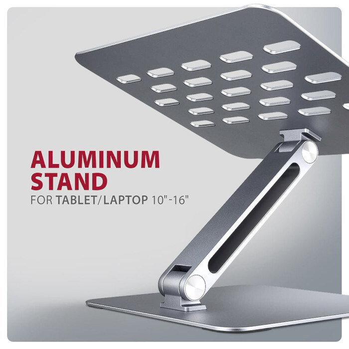 Підставка для ноутбука Axagon STND-LQ Silver (STND-LQ)