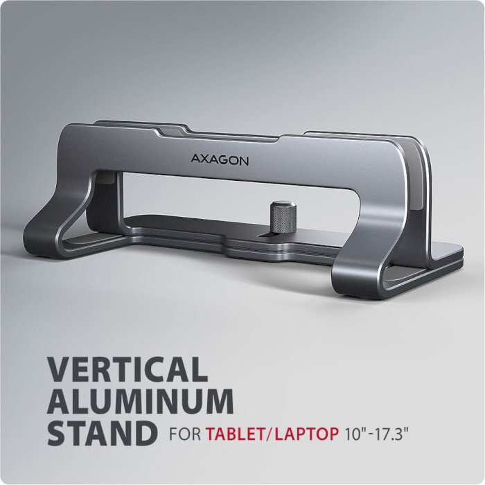 Підставка для ноутбука Axagon Vertical Stand for Laptops & Tablets Gray (STND-VG)