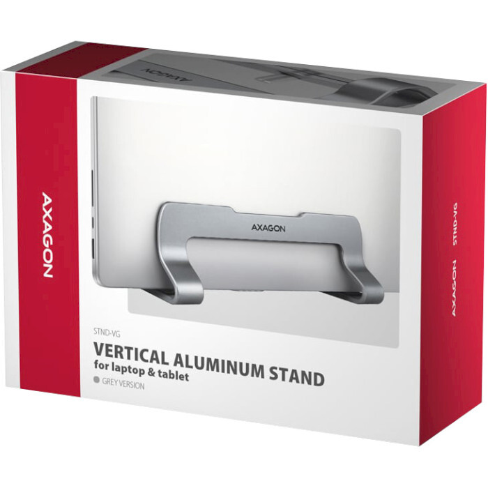 Підставка для ноутбука Axagon Vertical Stand for Laptops & Tablets Gray (STND-VG)