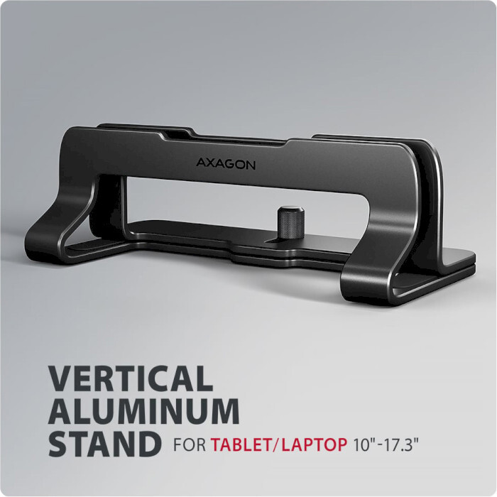 Підставка для ноутбука AXAGON Vertical Stand for Laptops & Tablets Black (STND-VB)