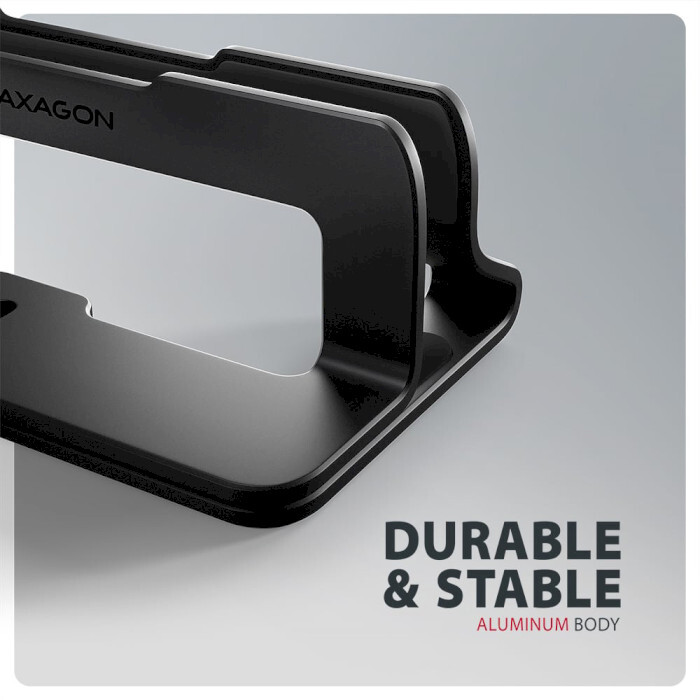 Підставка для ноутбука AXAGON Vertical Stand for Laptops & Tablets Black (STND-VB)