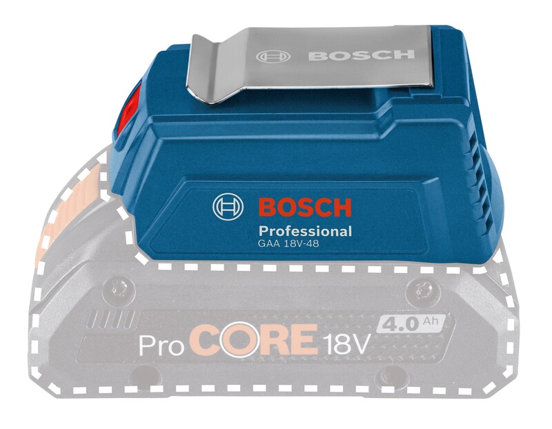 Адаптер USB для батареї Bosch Professional GAA 18V-48 2.4А (0.618.800.0L6)