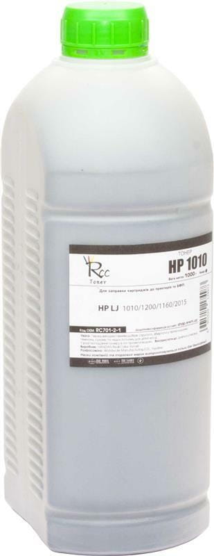 Tонер RC (RC701-2-1) HP LJ 1010/1200/1160/2015 Black 1000г