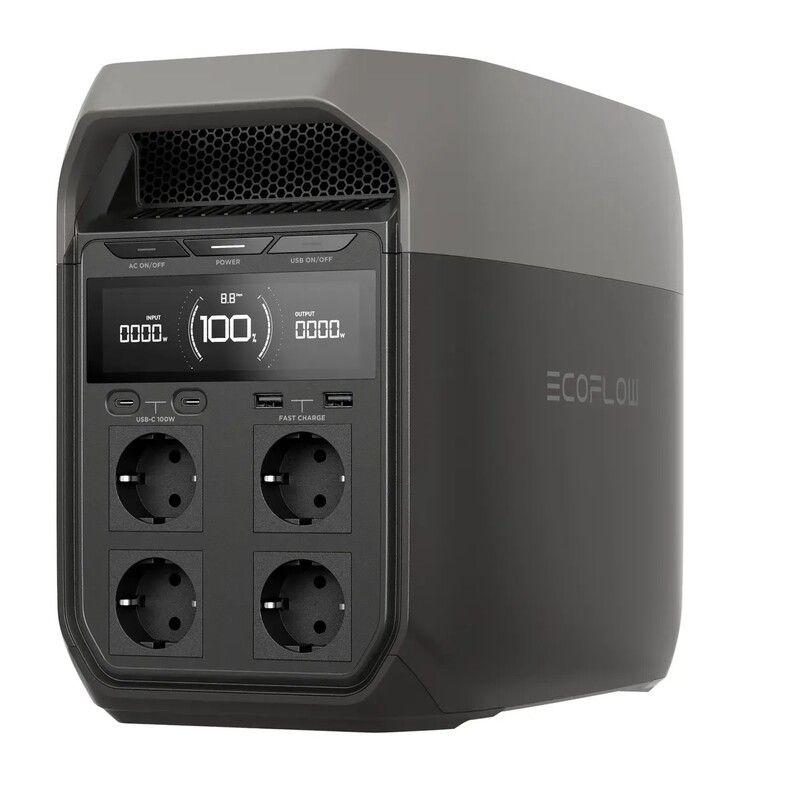 Зарядная станция EcoFlow Delta 3, 1024Wh, 1800W, Solargenerator (EFDELTA3-EU)