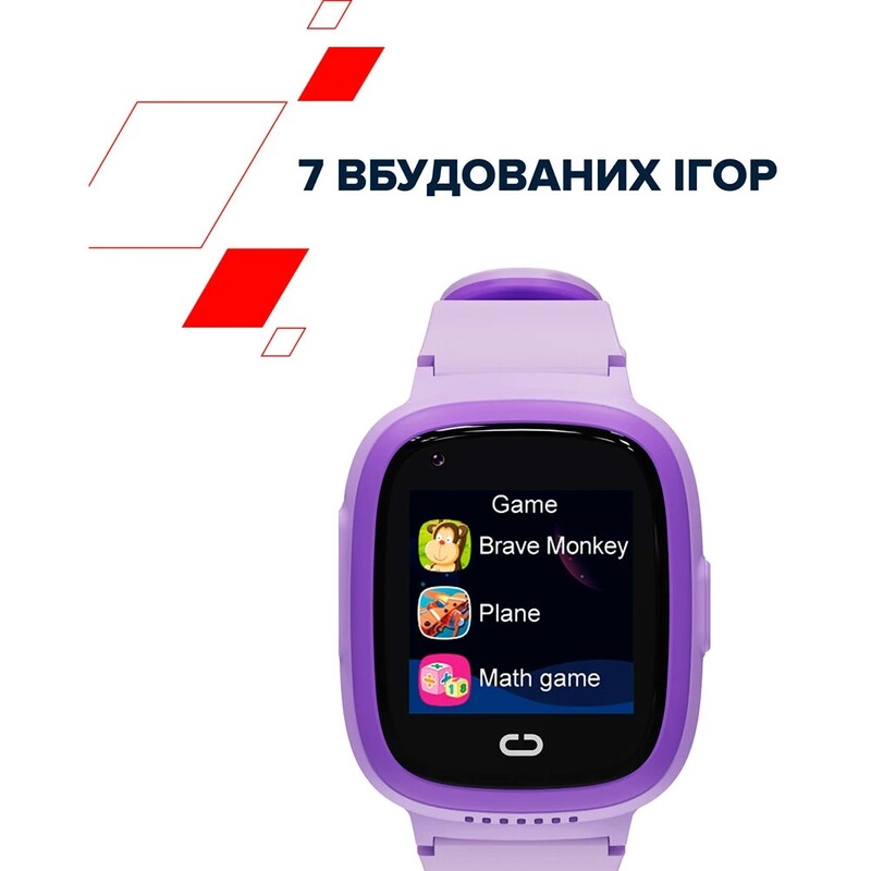 Детские смарт-часы Canyon Sunny KW-48 4G LTE Violet (CNE-KW48VL)