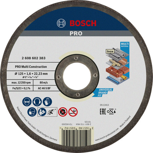 Круг відрізний Bosch Professional Multi Construction (2.608.602.383)