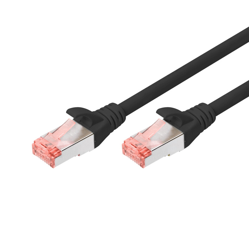 Патч-корд Digitus Cat.6 S/FTP, 10м, AWG 27/7, Cu, LSZH, чорний (DK-1644-100/BL)