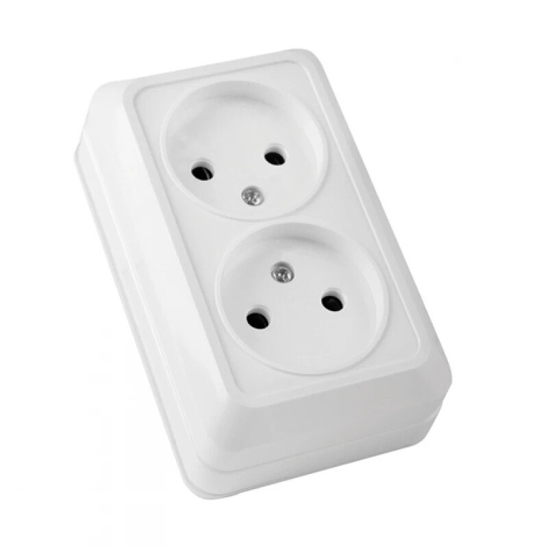 Розетка ELM Simply OD-20 двойная без заземления (41-0033)