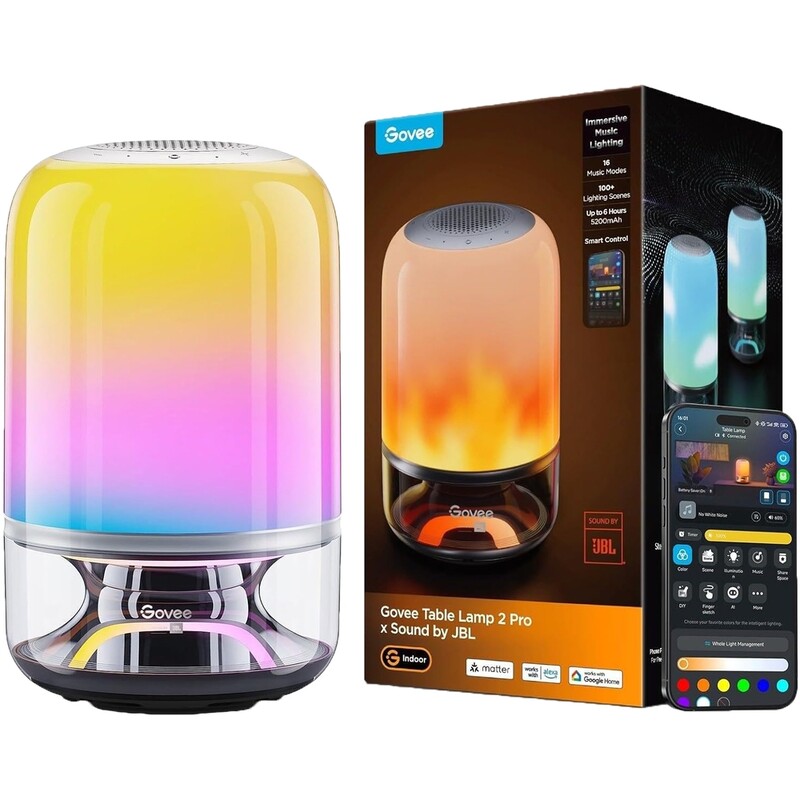 Светильник умный Govee Table Lamp 2 Pro x Sound by JBL White (H60200F1)