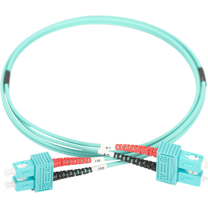 Оптичний патч-корд Digitus SC/UPC-SC/UPC, 50/125, MM, OM3, duplex, 1м (DK-2522-01/3)