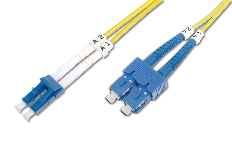 Оптический патч-корд Digitus LC/UPC-SC/UPC, 9/125, SM, OS2, duplex, 5м (DK-2932-05)