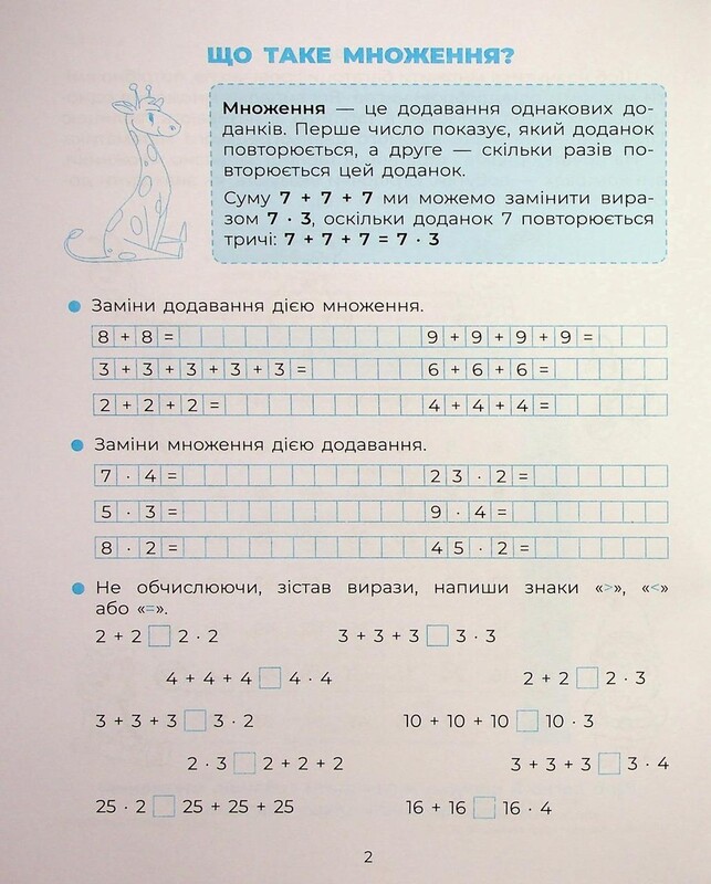 Вивчаю таблицю множення