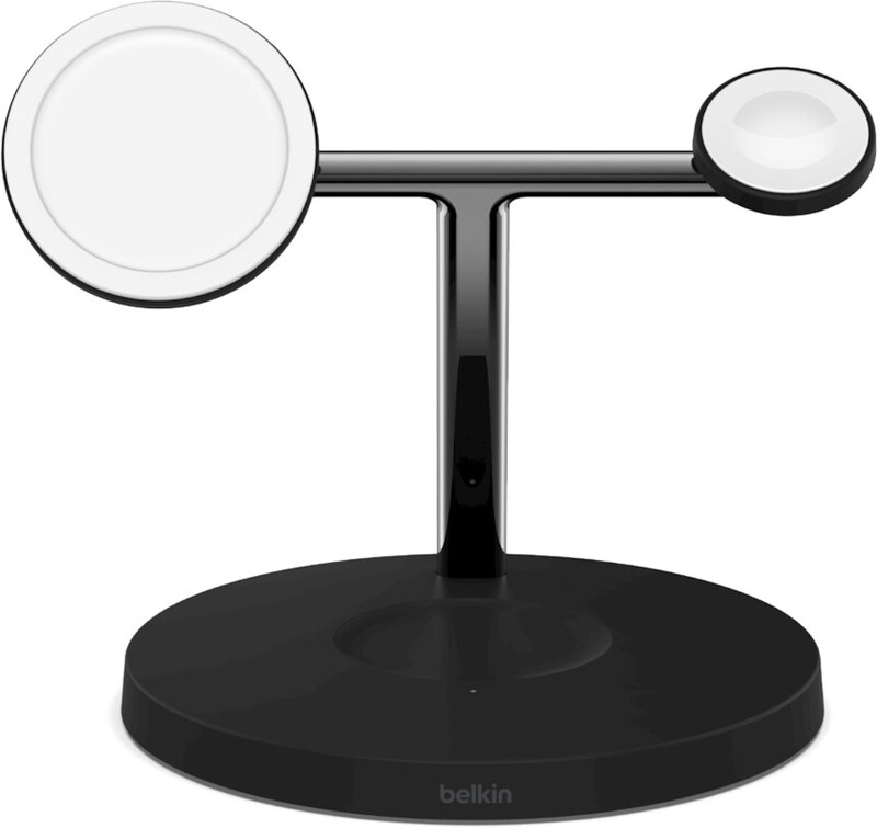Беспроводное зарядное устройство Belkin BoostCharge Pro 3-in-1 Wireless Charger with MagSafe 15W Black (WIZ032KQBK)