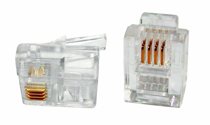 Коннектор RJ12 6P4C (100 шт/уп.)