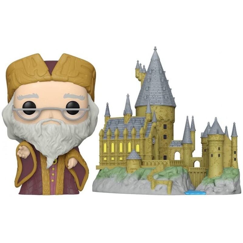 Коллекционная фигурка Funko POP Town: Harry Potter - Dumbledore w/Hogwarts (889698573696)