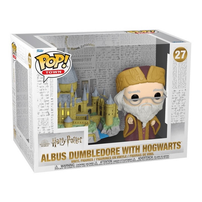 Коллекционная фигурка Funko POP Town: Harry Potter - Dumbledore w/Hogwarts (889698573696)