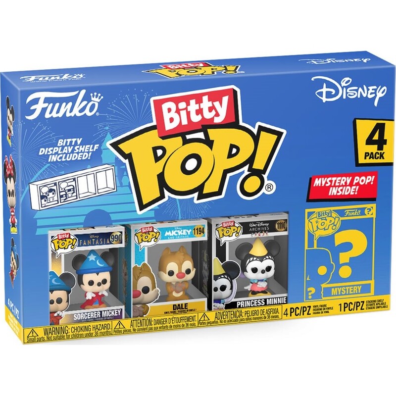 Набор подарочный Funko POP (Bitty): Disney - Sorcerer Mickey 4pk (889698713214)