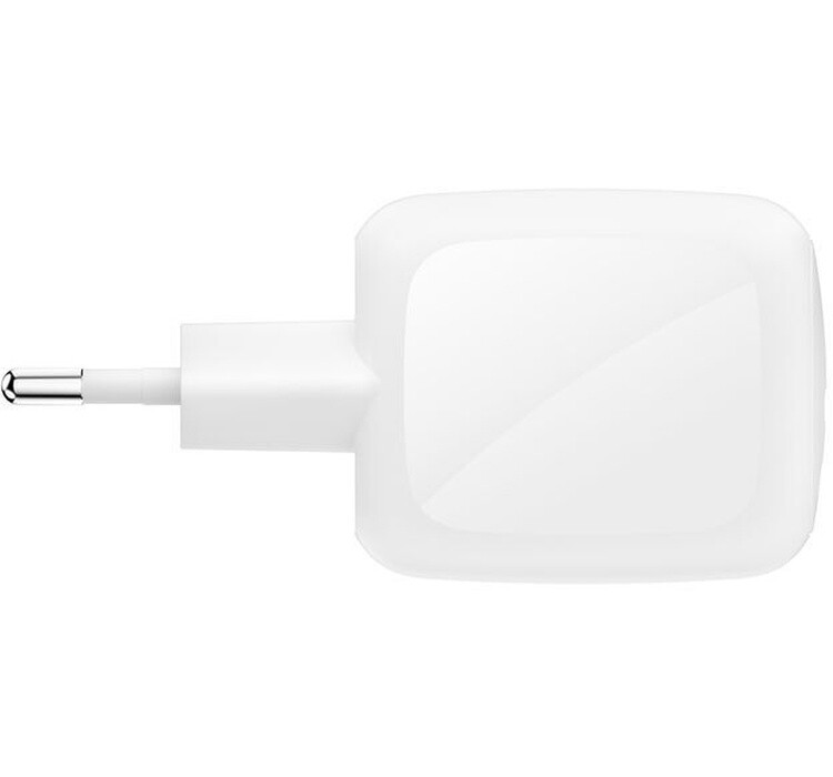 Мережевий зарядний пристрій Belkin BoostCharge Pro New Dual USB-C GaN Wall Charger 67W + USB-C 1м White (WCH020KQ2MWH-B6)