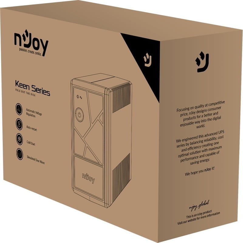 Джерело безперебійного живлення NJOY Keen 800 (UPLI-LI080KU-CG01B)
