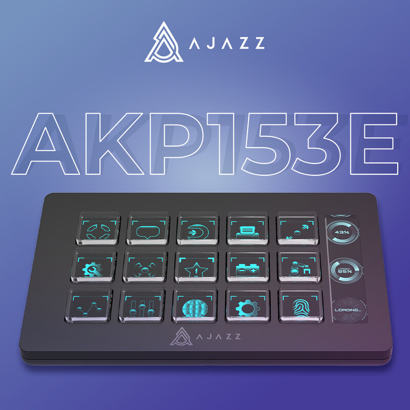 Контроллер для стриминга Ajazz AKP153E USB Black (AKP153E-B)