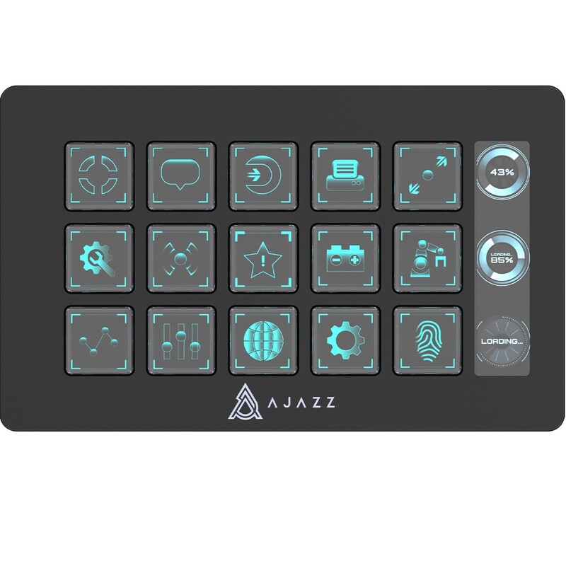 Контроллер для стриминга Ajazz AKP153E USB Black (AKP153E-B)